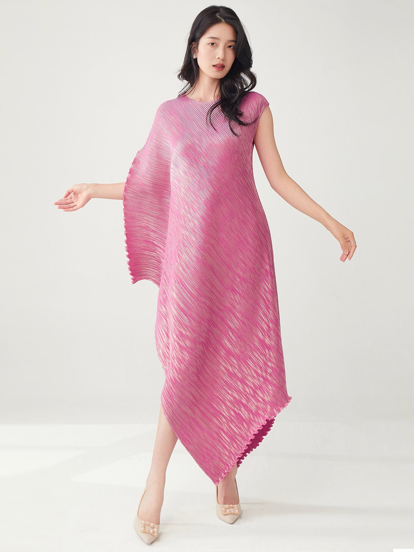 Shimmer in Motion Rosepink Elegant Dress