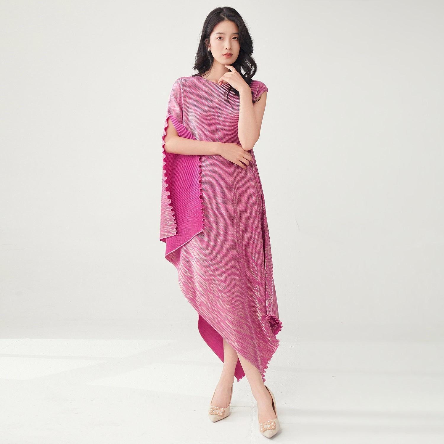 Shimmer in Motion Rosepink Elegant Dress