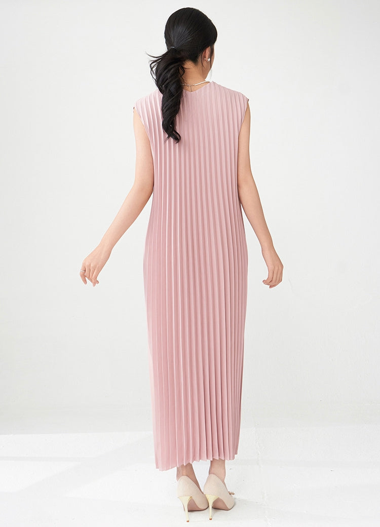 Blush Pleated Ballet Pink Dress