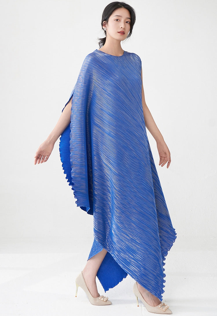 Sapphire Sway Royal Blue Ripple Dress