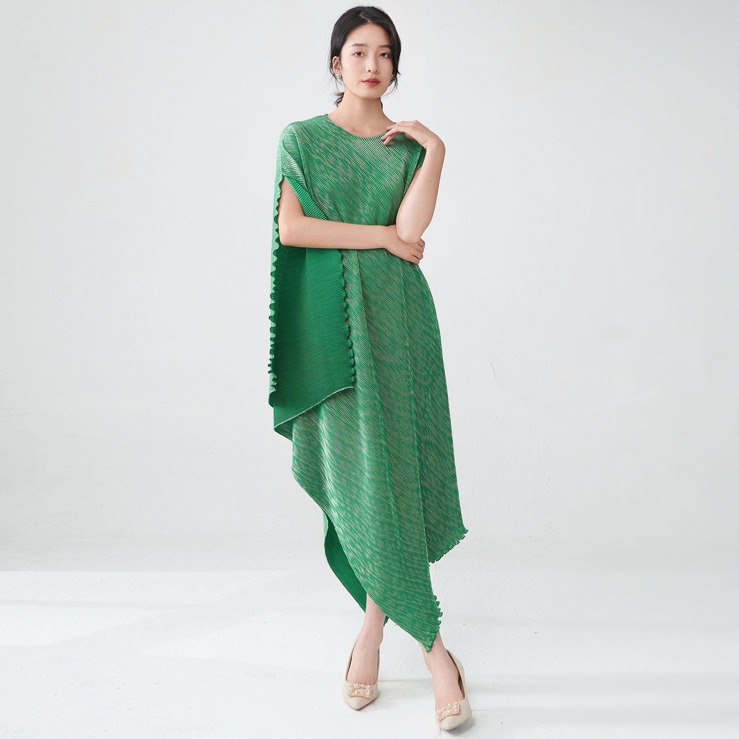 Emerald Ripple Dress