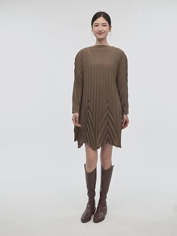 Swing Pleated A Line Mini White Dress